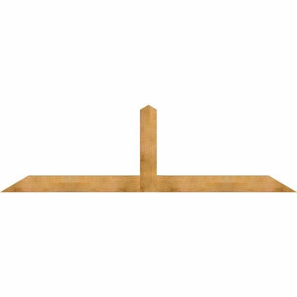 Ekena Millwork Portland Timber Gable Bracket, Western Red Cedar, 108"W x 31 1/2"H x 4"D x 6"F, 7/12 Pitch GBW108X31X0406POR00RWR - main